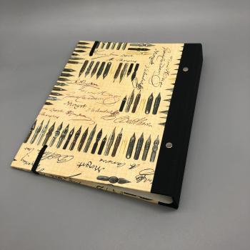 Ringbuch Planer A5 schwarz Rückseite